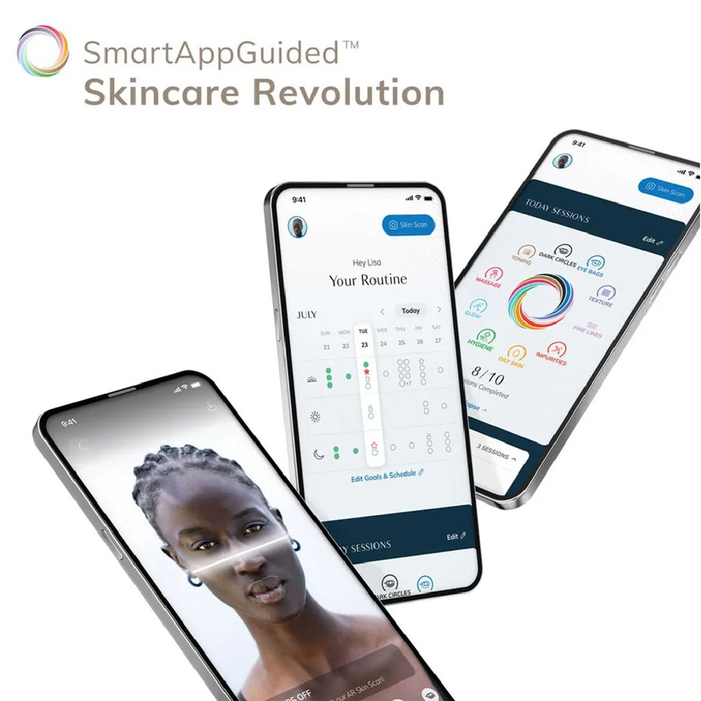 Geske SmartAppGuided 4-in-1 Facial Hydration Refresher In Purple Color 