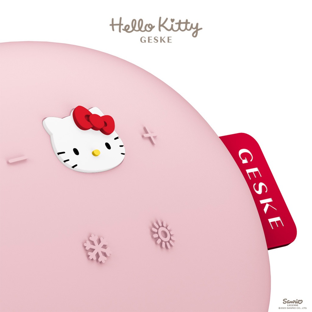 Geske Hello Kitty SmartAppGuided 4-in-1 Sonic Facial Brush In Pink Color For Deep Cleansing & Anti-Aging Massage