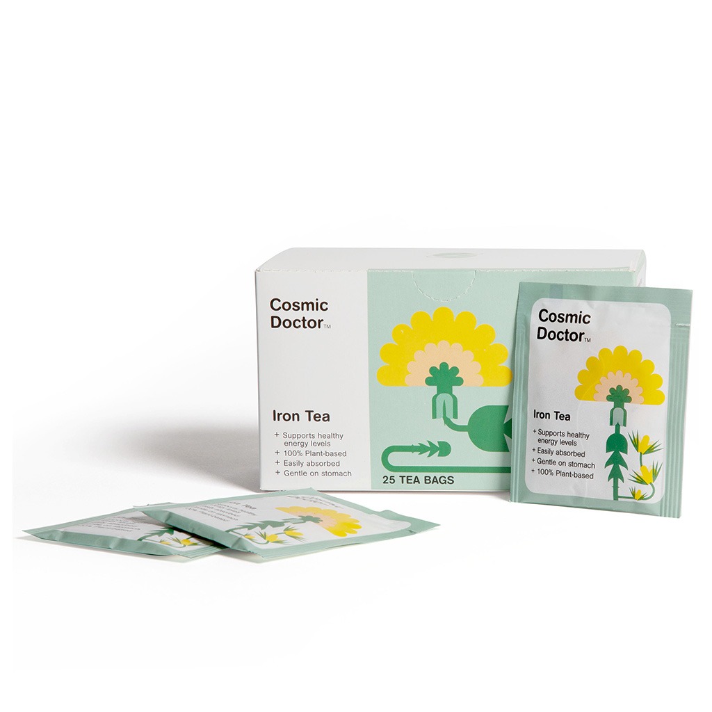 Cosmic Doctor Iron Tea Bags For Energy Support, Pack of 25's