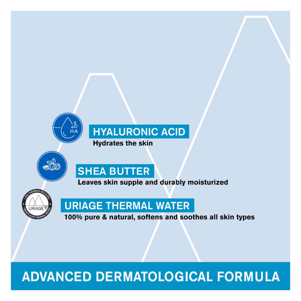 Uriage Eau Thermale Silky Body Lotion For Dry & Sensitive Skin 500ml