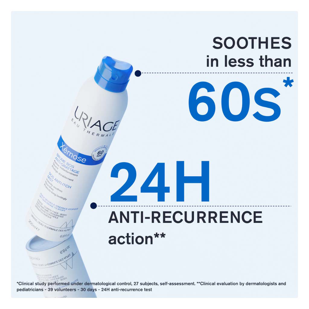 Uriage Xemose SOS Anti Itch Soothing & Nourishing Face & Body Mist For Dry Skin 200ml 