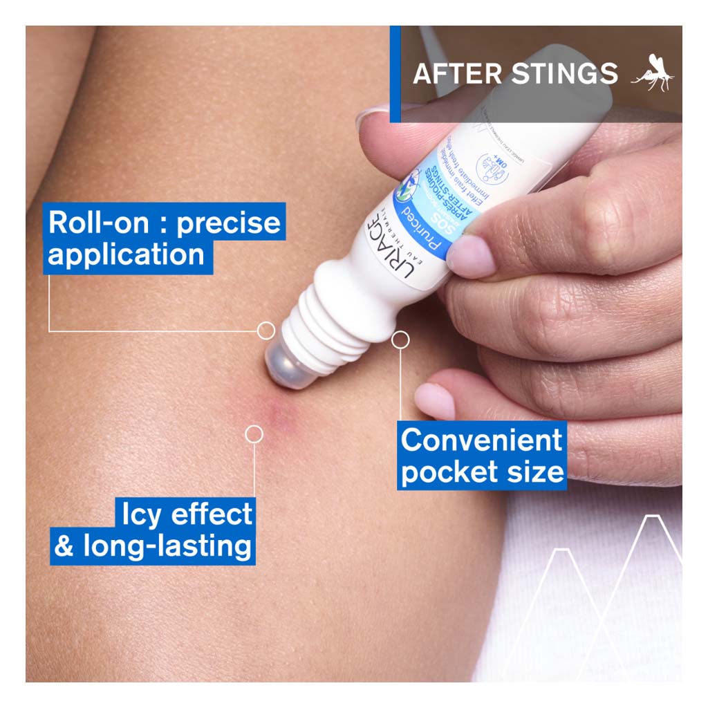 Uriage Pruriced SOS After Stings Soothing Care Roll On For Mosquito Bites & Plant Stings 15ml 