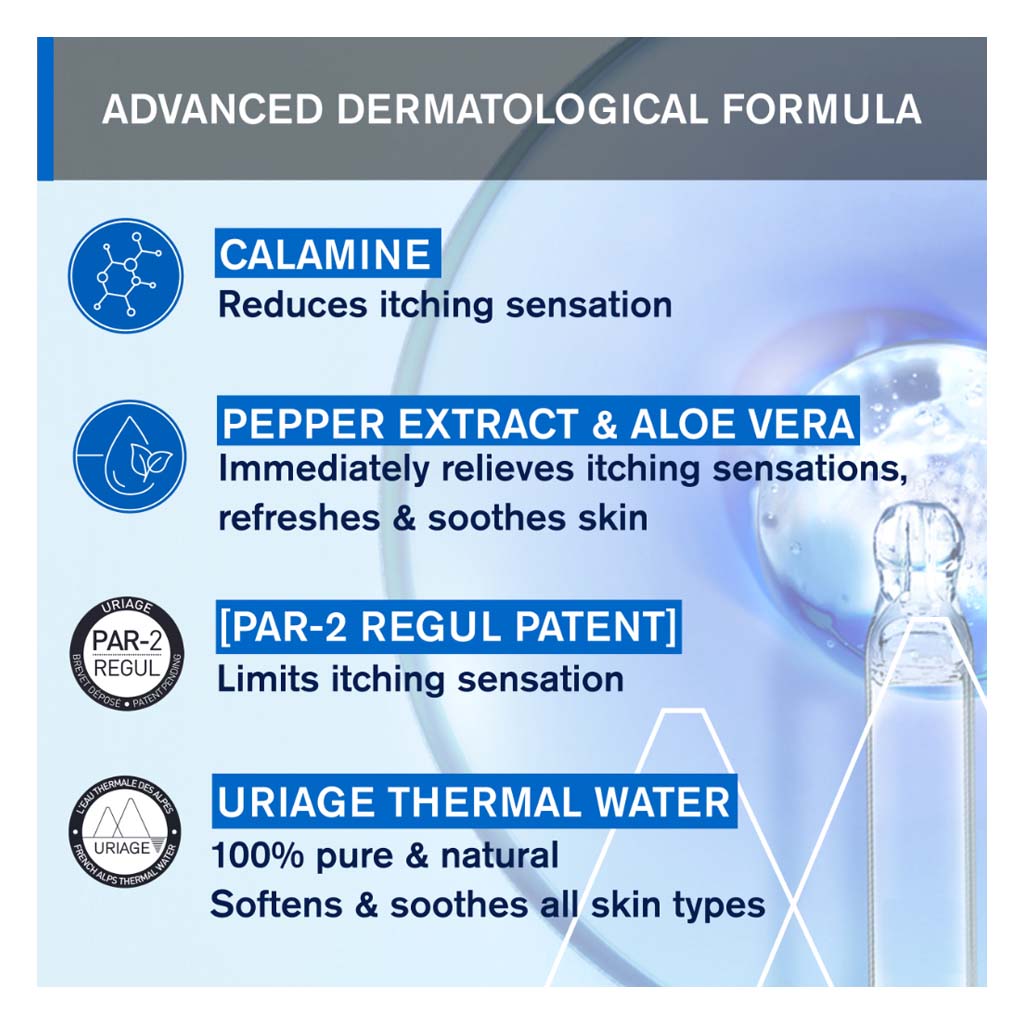 Uriage Pruriced SOS After Stings Soothing Care Roll On For Mosquito Bites & Plant Stings 15ml 