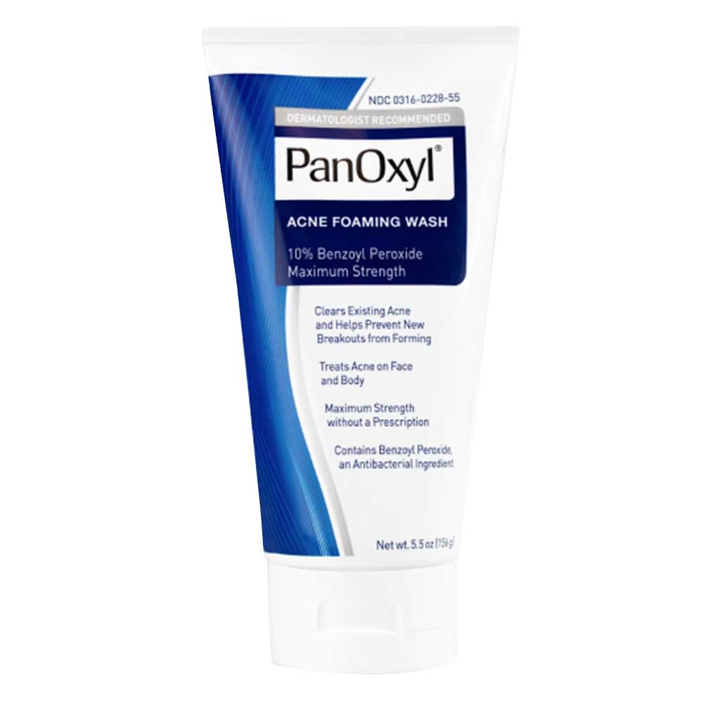 PanOxyl Acne Foaming Face & Body Wash With 10% Benzoyl Peroxide 156g 