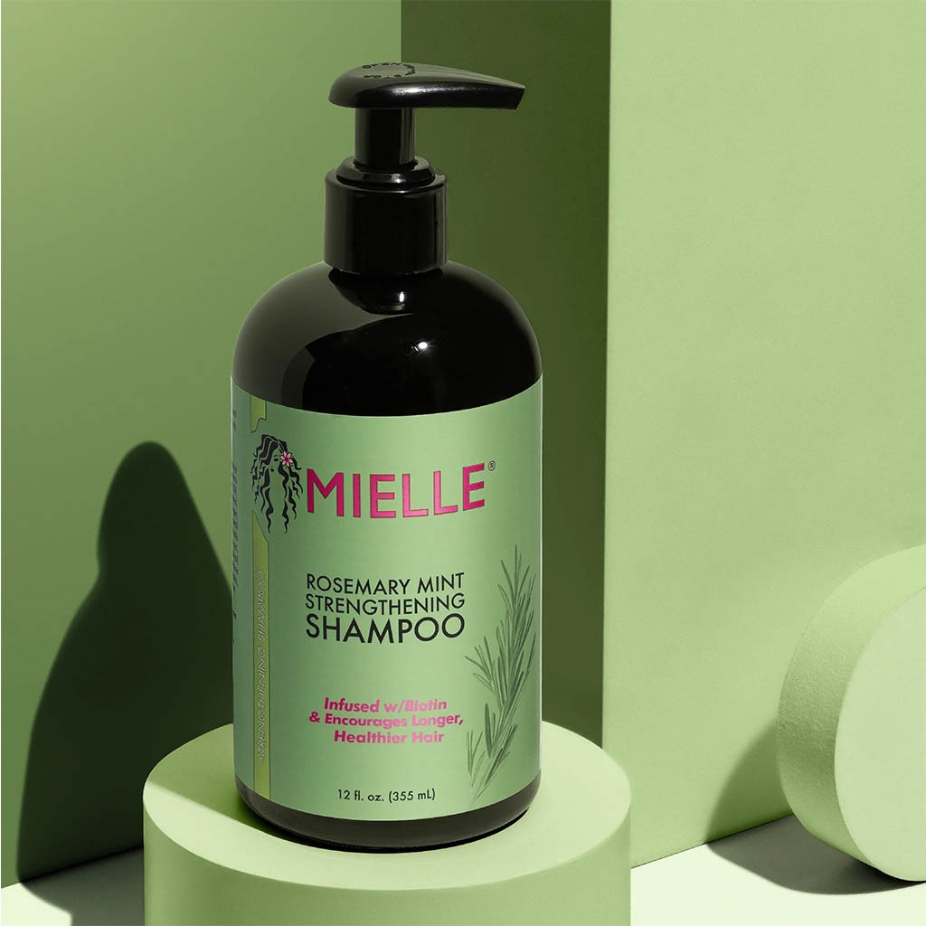 Mielle Rosemary Mint Hair Strengthening Shampoo With Biotin For All Hair Types 355ml