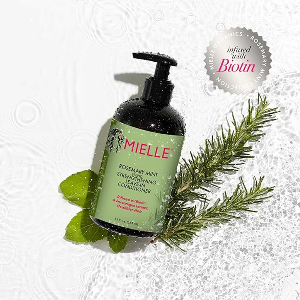 Mielle Rosemary Mint Hair Strengthening Leave-In Conditioner For All Hair Types 355ml