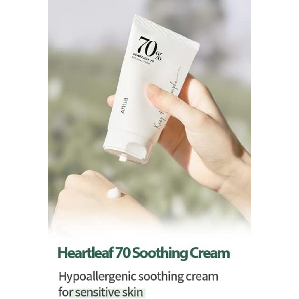Anua Heartleaf 70 Intense Calming Facial Cream For Dry & Sensitive Skin 100ml