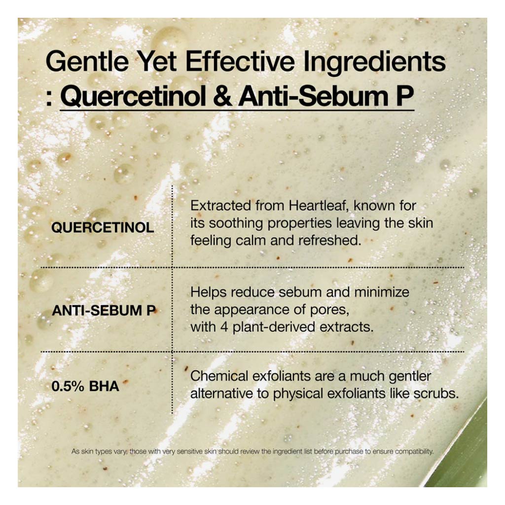 Anua Heartleaf Quercetinol Facial Deep Pore Cleansing Foam For Oily & Combination Skin 150ml 