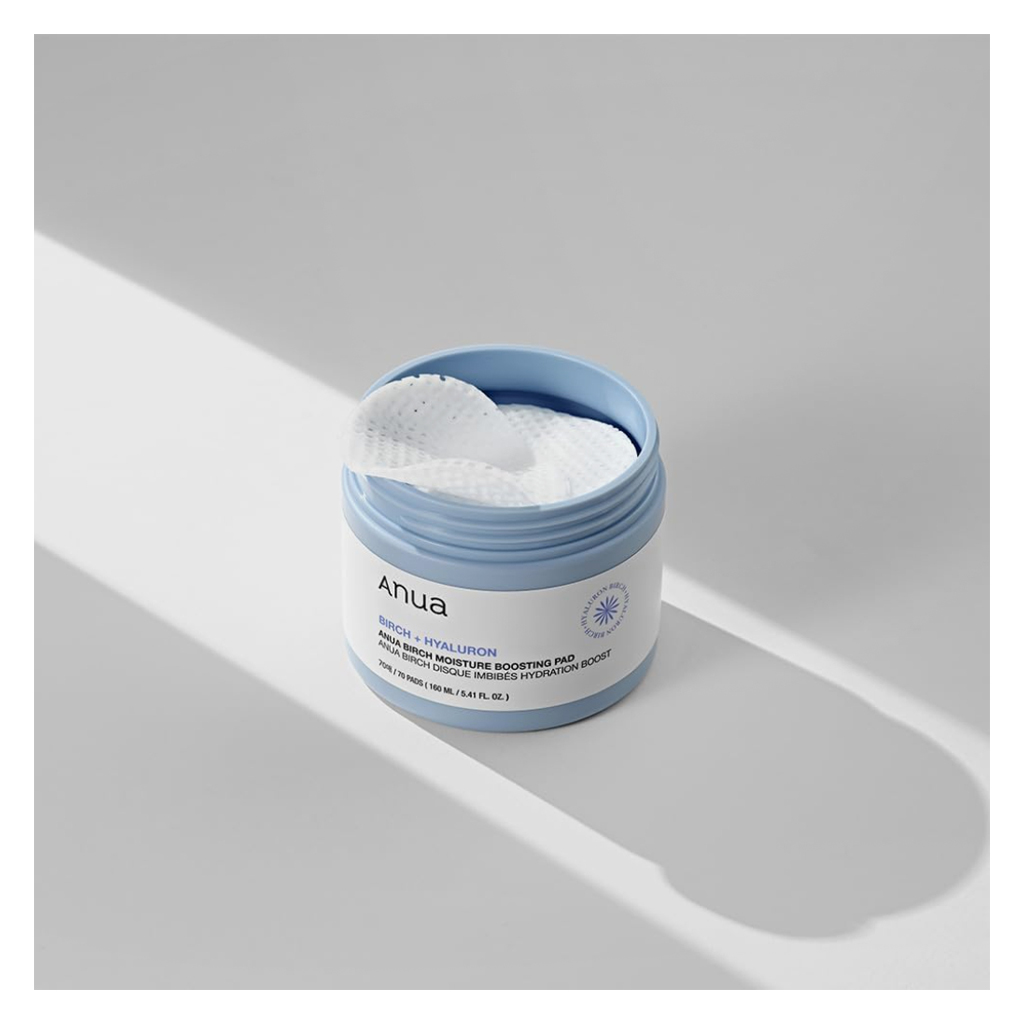 Anua Birch Moisture Boosting Facial Toner Pads With Hyaluronic Acid 160ml 