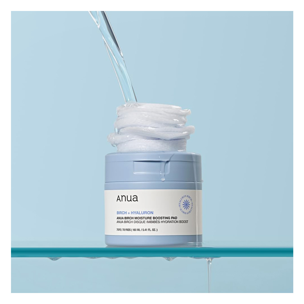 Anua Birch Moisture Boosting Facial Toner Pads With Hyaluronic Acid 160ml 