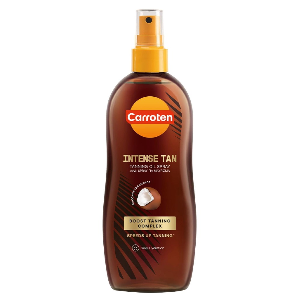 Carroten Intense Tan Skin Tanning Oil Spray With Coco Fragrance 200ml