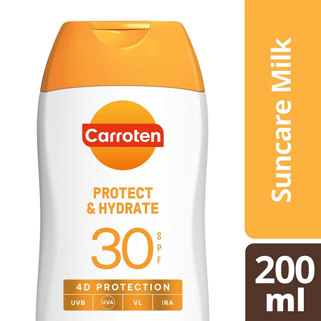 Carroten Protect & Hydrate Suncare SPF30 Body Milk With Hyaluronic Acid 200ml