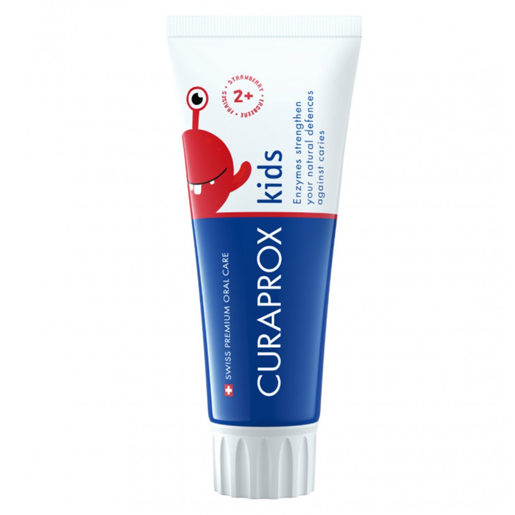 Curaprox Strawberry Flavoured Kids Toothpaste With 950ppm Fluoride For 2+ Years 60ml