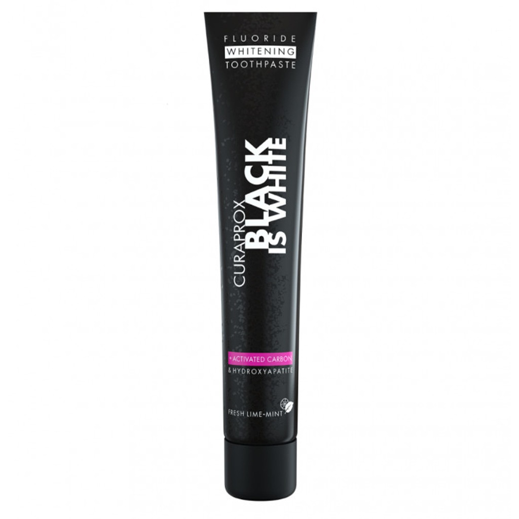 Curaprox Black Is White Fluoride Whitening Toothpaste With Activated Carbon 90ml