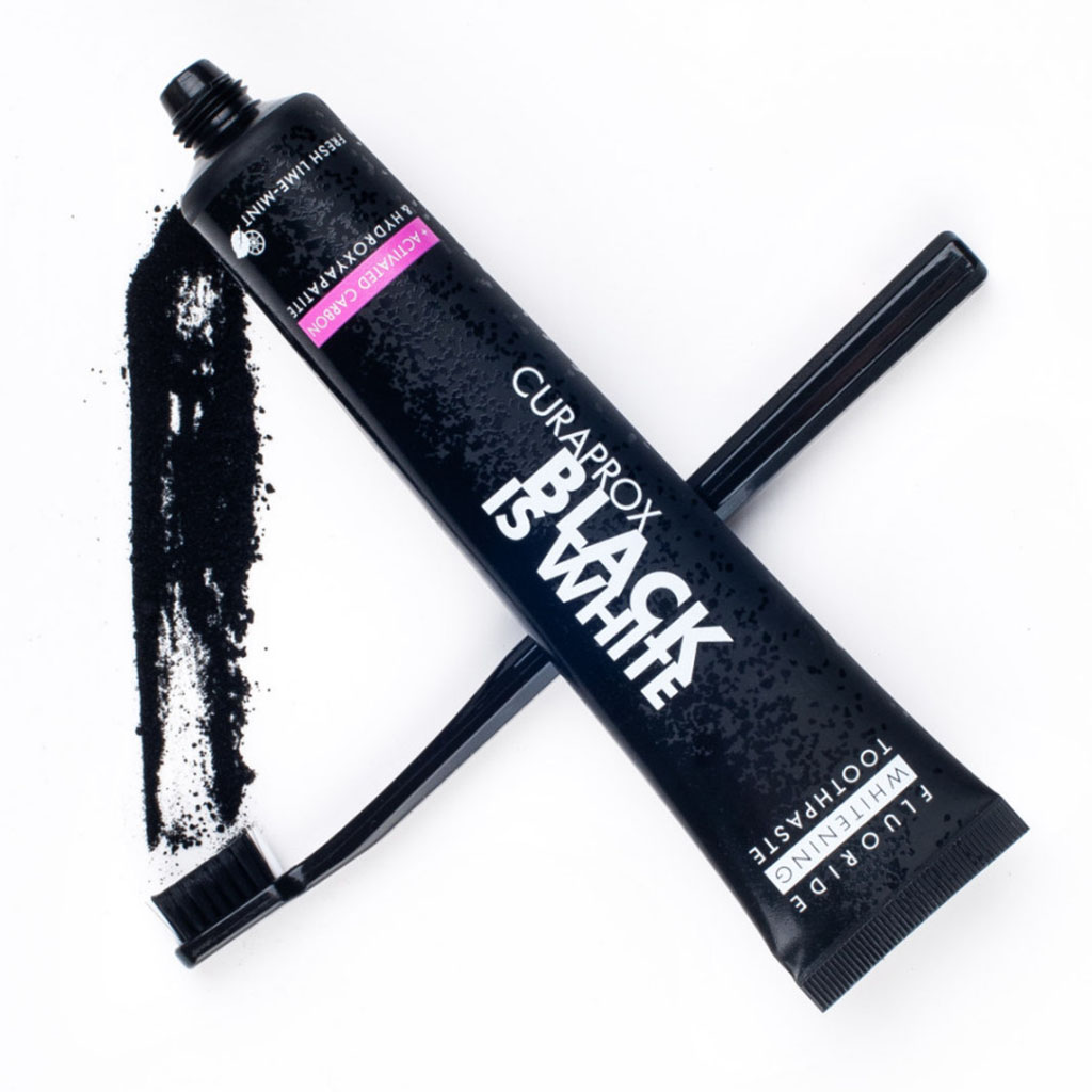 Curaprox Black Is White Fluoride Whitening Toothpaste With Activated Carbon 90ml