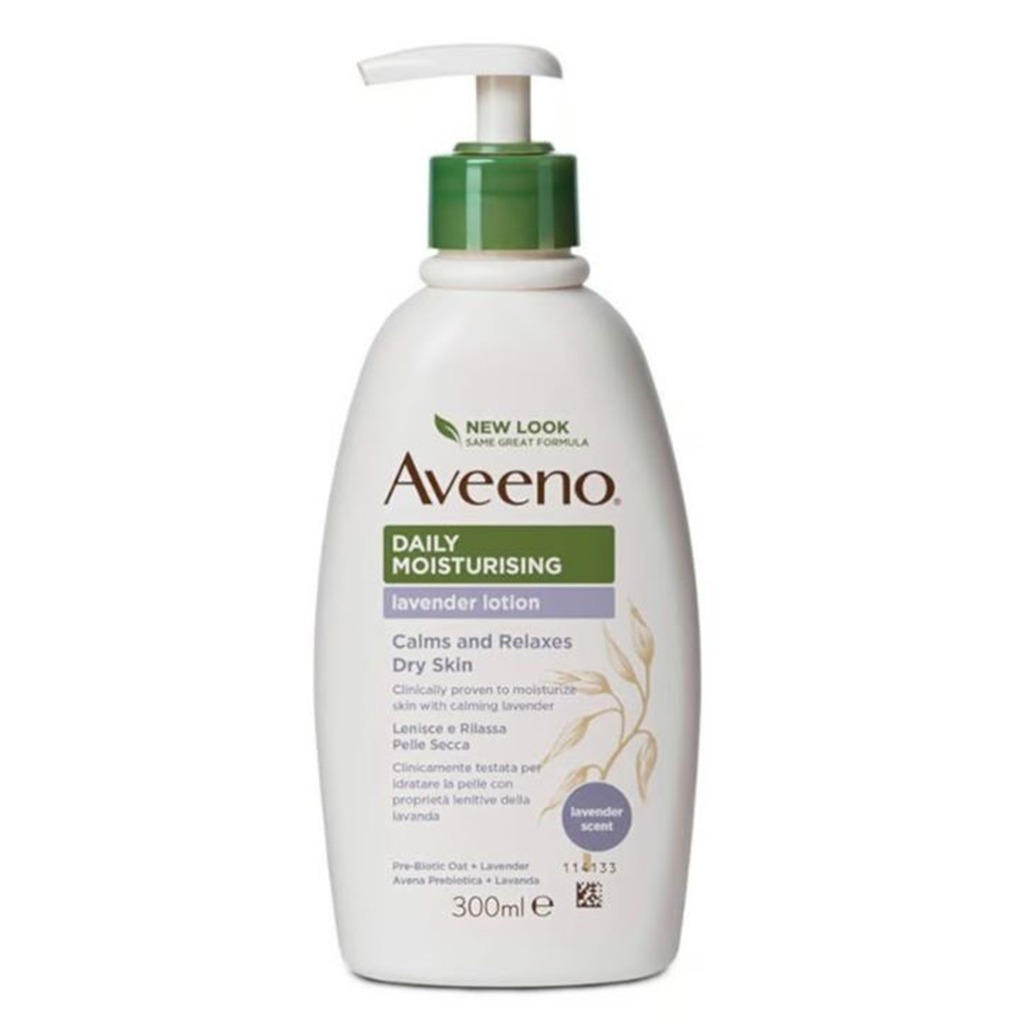 Aveeno Daily Moisturizing Body Lotion With Lavender Scent For Dry Skin 300ml 