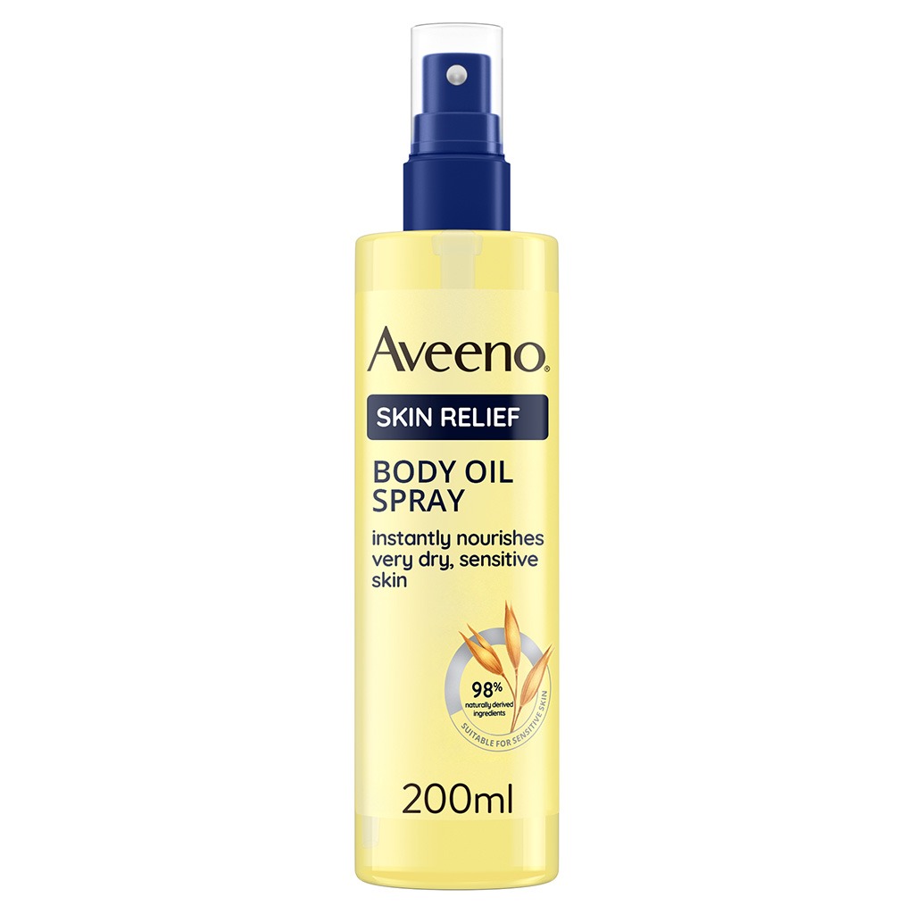 Aveeno Skin Relief Instantly Nourishing Body Oil Spray For Dry & Sensitive Skin 200ml