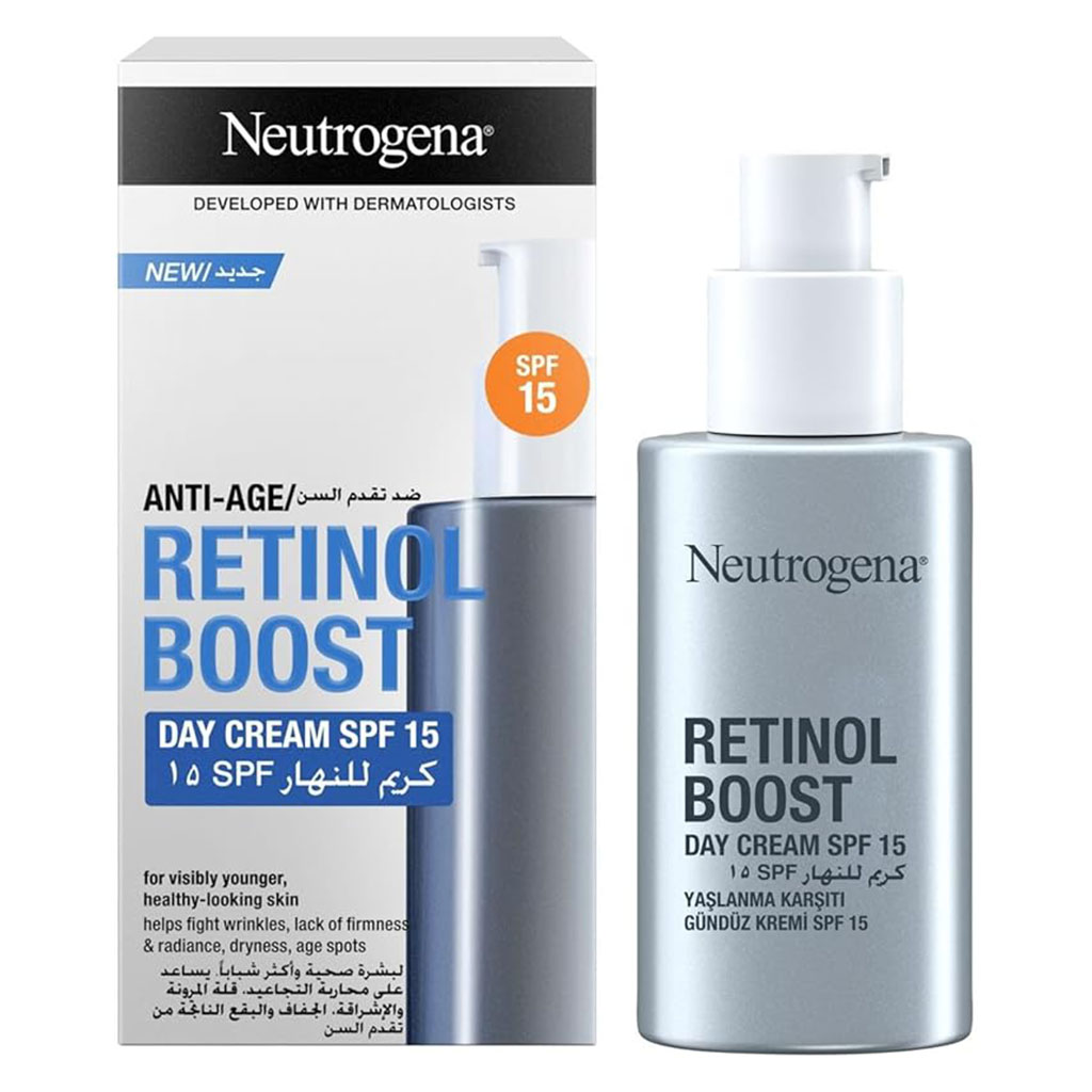 Neutrogena Anti Age Retinol Boost SPF15 Day Cream For Wrinkles & Fine Lines 50ml