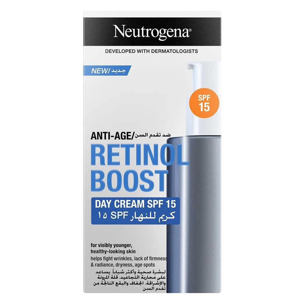 Neutrogena Anti Age Retinol Boost SPF15 Day Cream For Wrinkles & Fine Lines 50ml