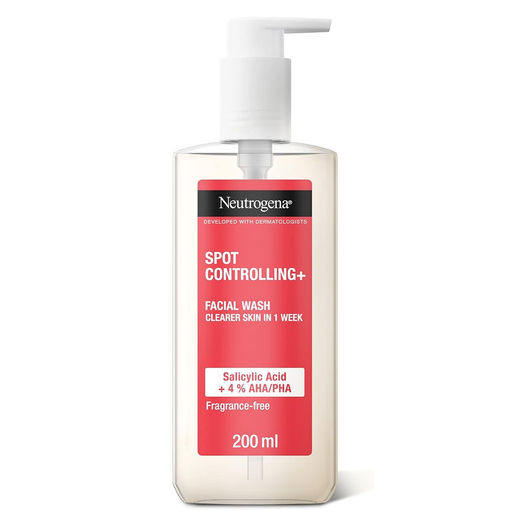 Neutrogena Spot Controlling+ Facial Wash With Salicylic Acid & 4% AHA, PHA 200ml