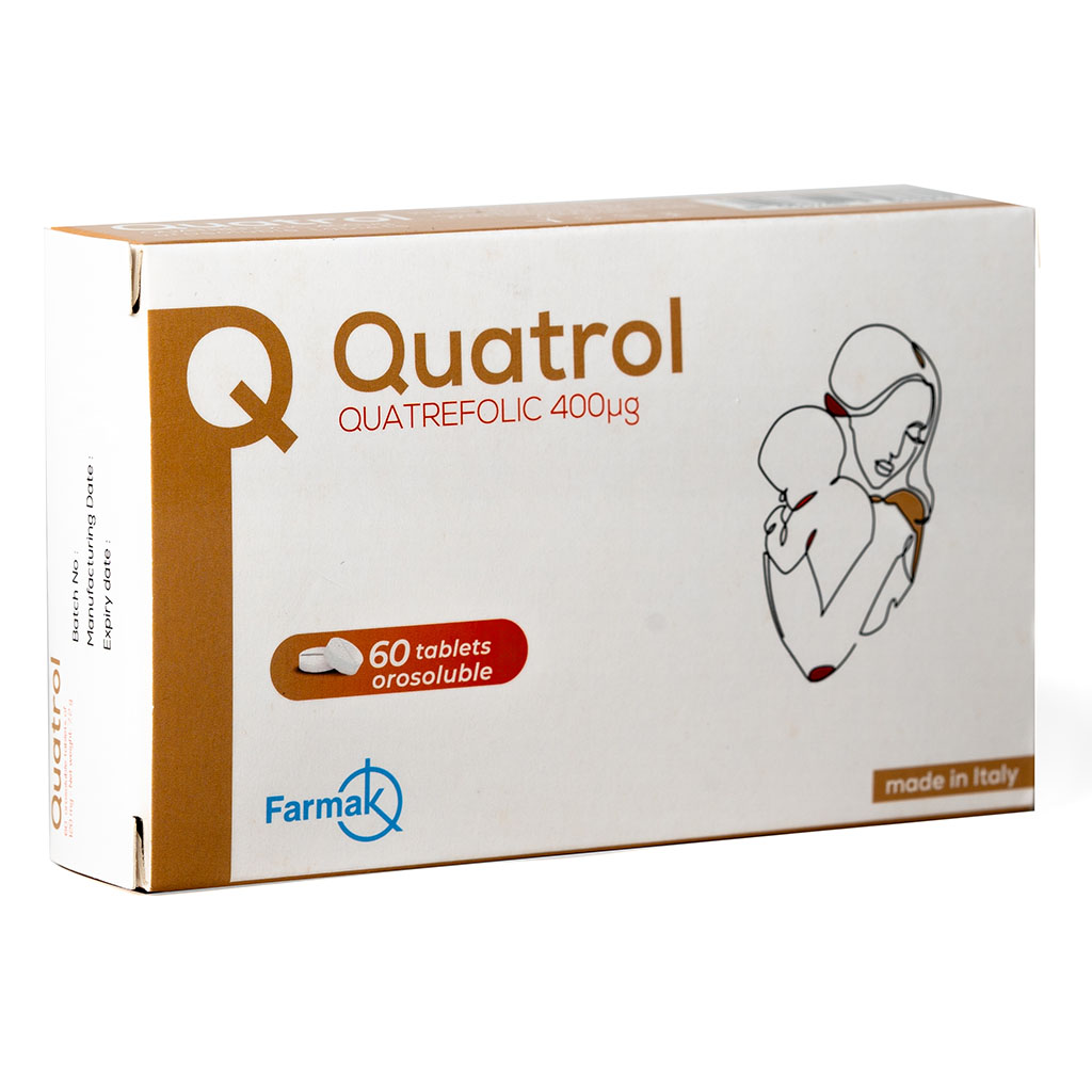 Quatrol Folic Acid 400mcg Orosoluble Tablets, Pack of 60’s