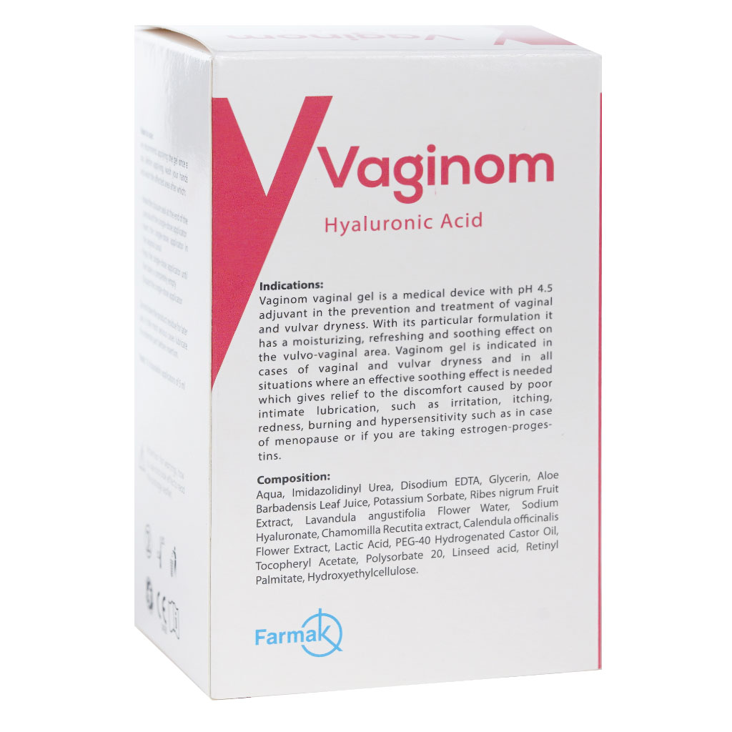 Vaginom Vaginal Moisturiser Gel Single Dose Applicators 5ml, Pack of 10's