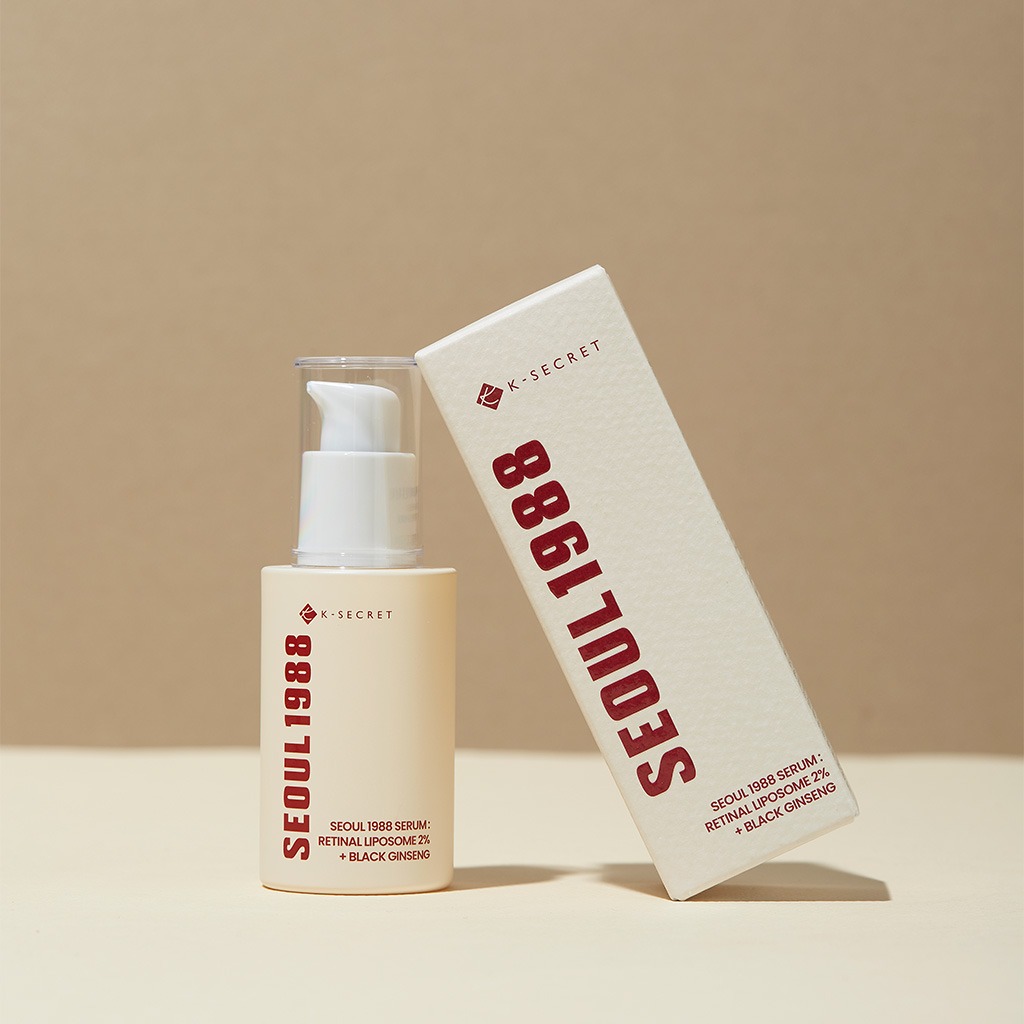 K-Secret Seoul 1988 With Retinal Liposome 2% + Black Ginseng Anti Aging Face Serum 30ml