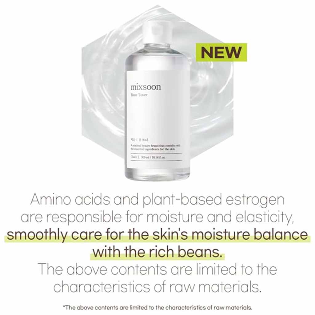 Mixsoon Bean Face Toner For All Skin Types 300ml