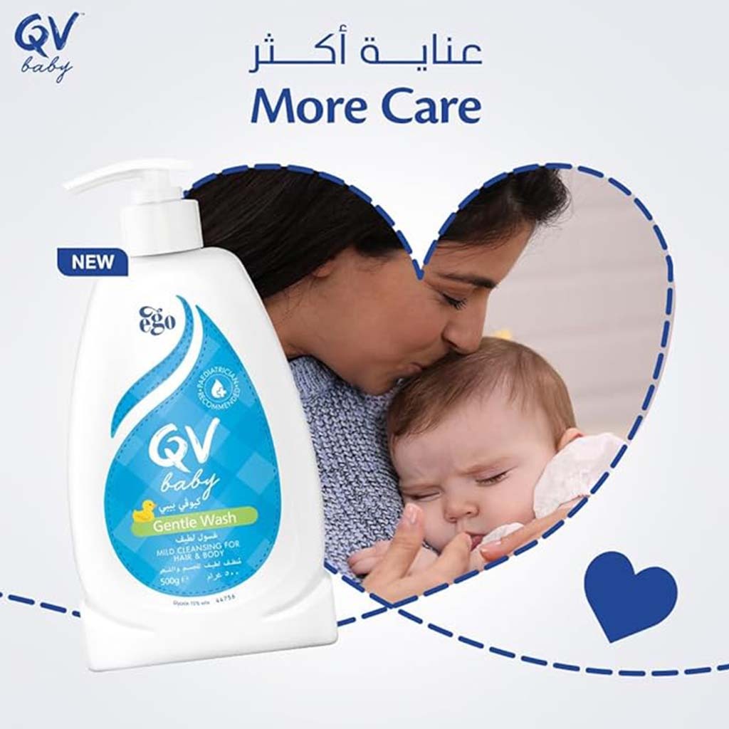 Ego QV Gentle Baby Hair & Body Wash 500g