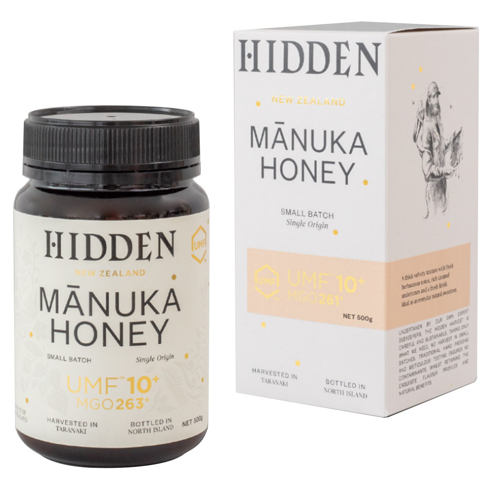 Hidden Honey 263+ MGO & UMF 10+ Manuka Honey 500g 