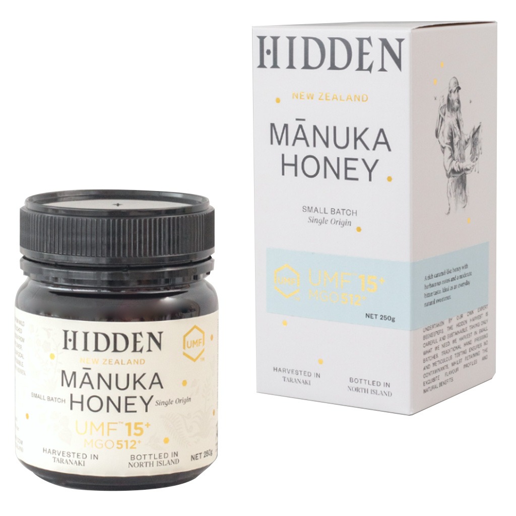 Hidden Honey 512+ MGO & UMF 15+ Manuka Honey 250g