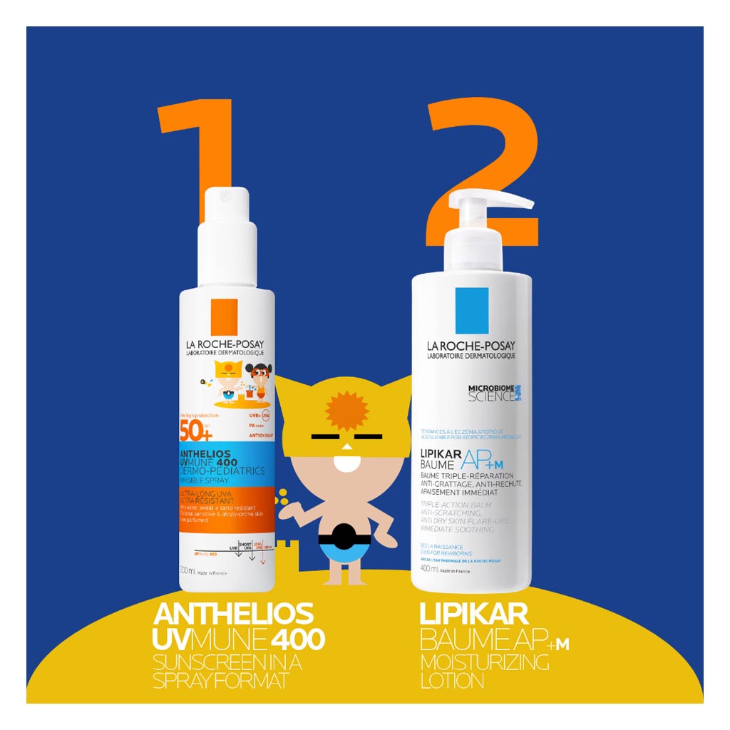 La Roche-Posay Anthelios UVMUNE 400 Dermo Pediatrics SPF50+ Invisible Kids Sunscreen Spray For Face & Body 200ml 