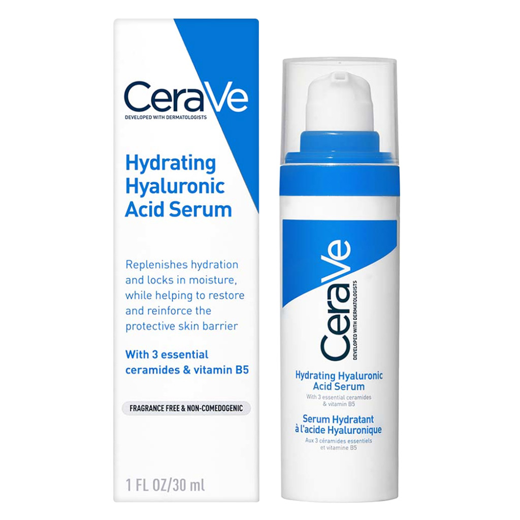 CeraVe Hydrating Hyaluronic Acid Face Serum For Normal To Dry Skin 30ml