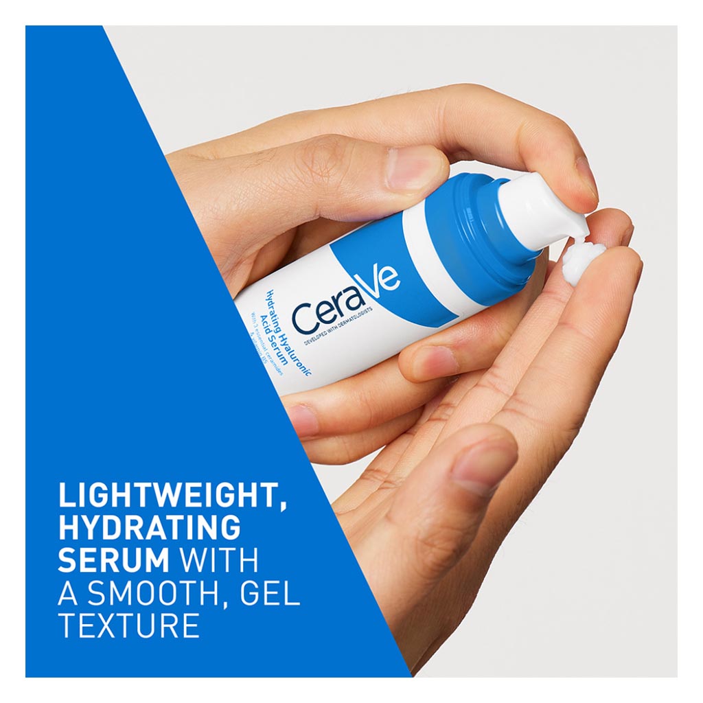 CeraVe Hydrating Hyaluronic Acid Face Serum For Normal To Dry Skin 30ml