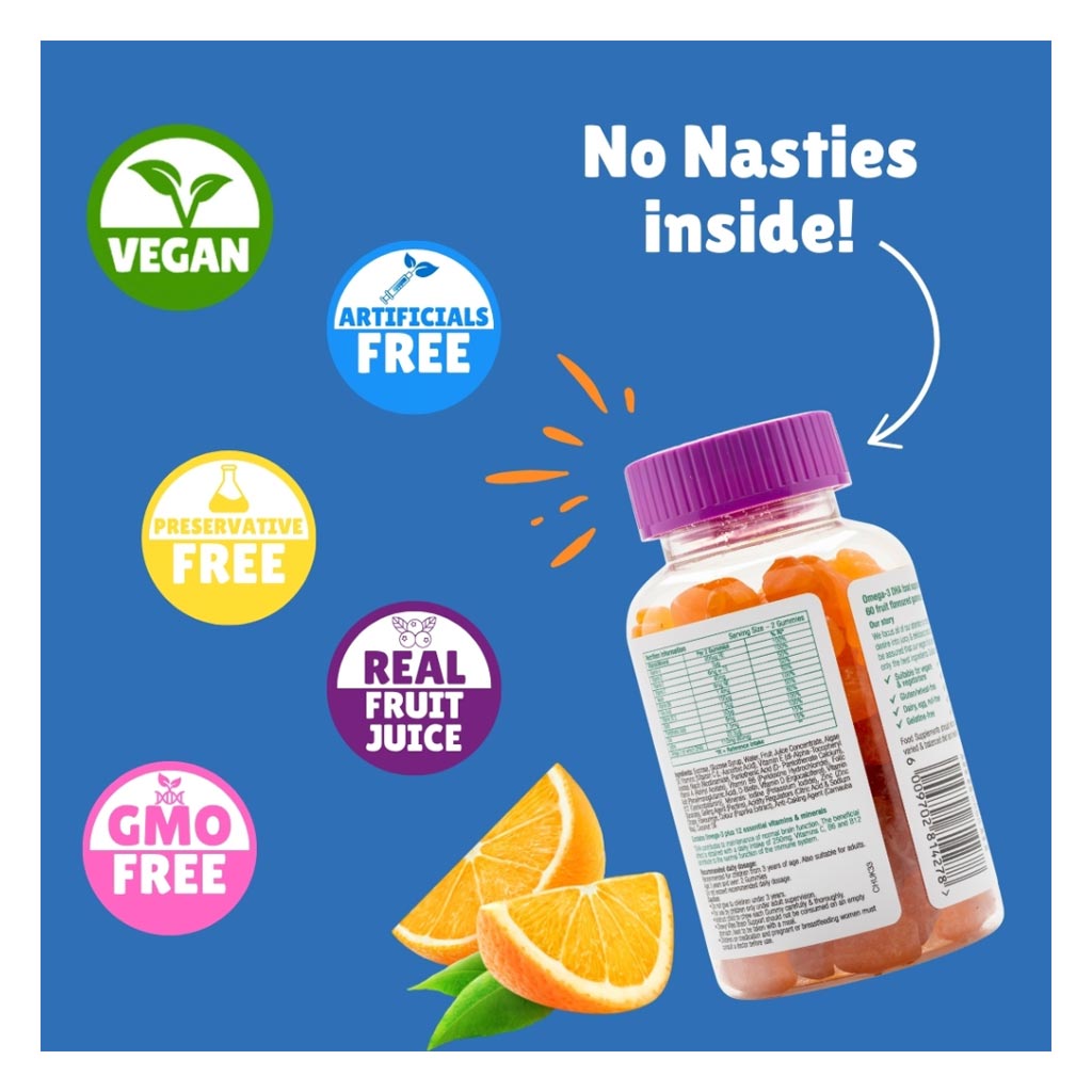 Chewy Vites Kids Brain Support Gummies, Pack of 60's