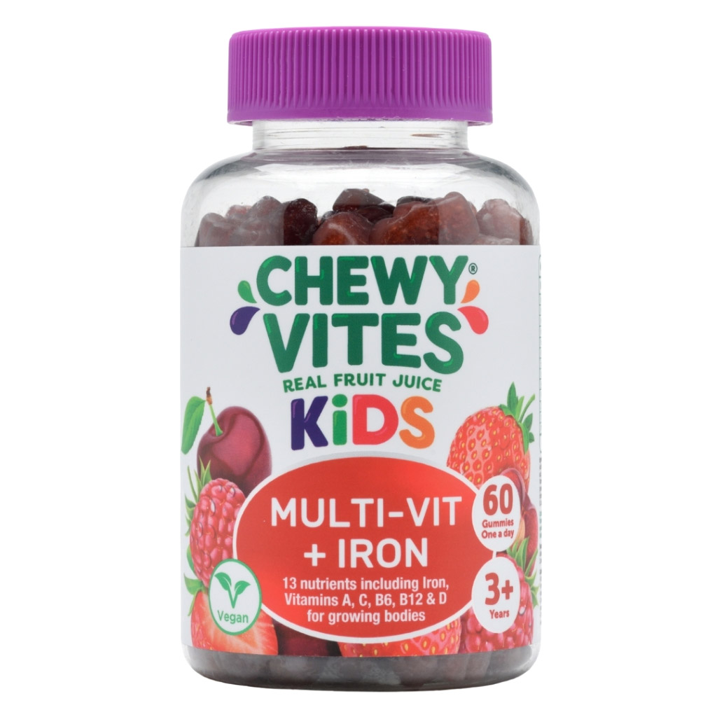 Chewy Vites Kids Multivit + Iron Gummies, Pack of 60's