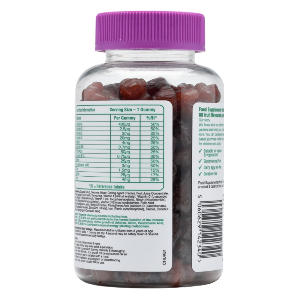 Chewy Vites Kids Multivit + Iron Gummies, Pack of 60's