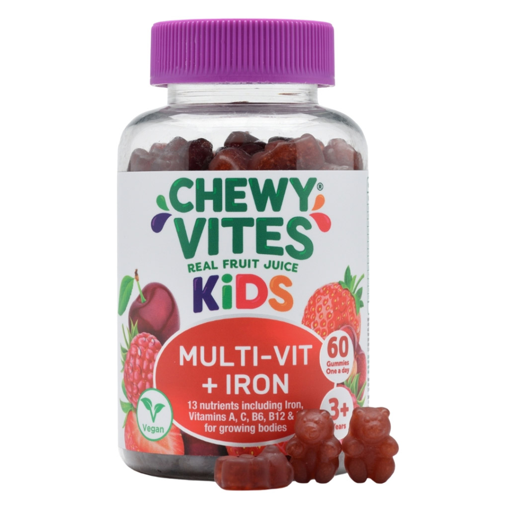 Chewy Vites Kids Multivit + Iron Gummies, Pack of 60's