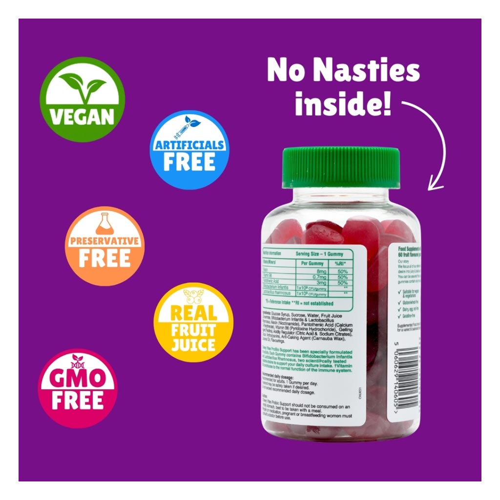 Chewy Vites Probiotic Support Adult Gummies, Pack of 60's