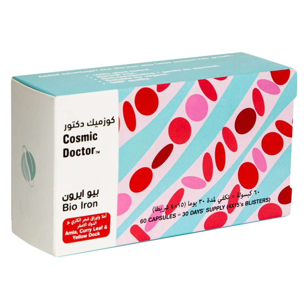 Cosmic Doctor Bio Iron Capsules, Pack of 60’s