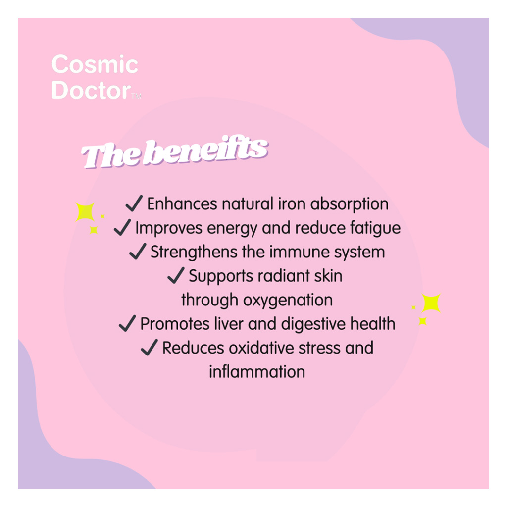 Cosmic Doctor Bio Iron Capsules, Pack of 60’s