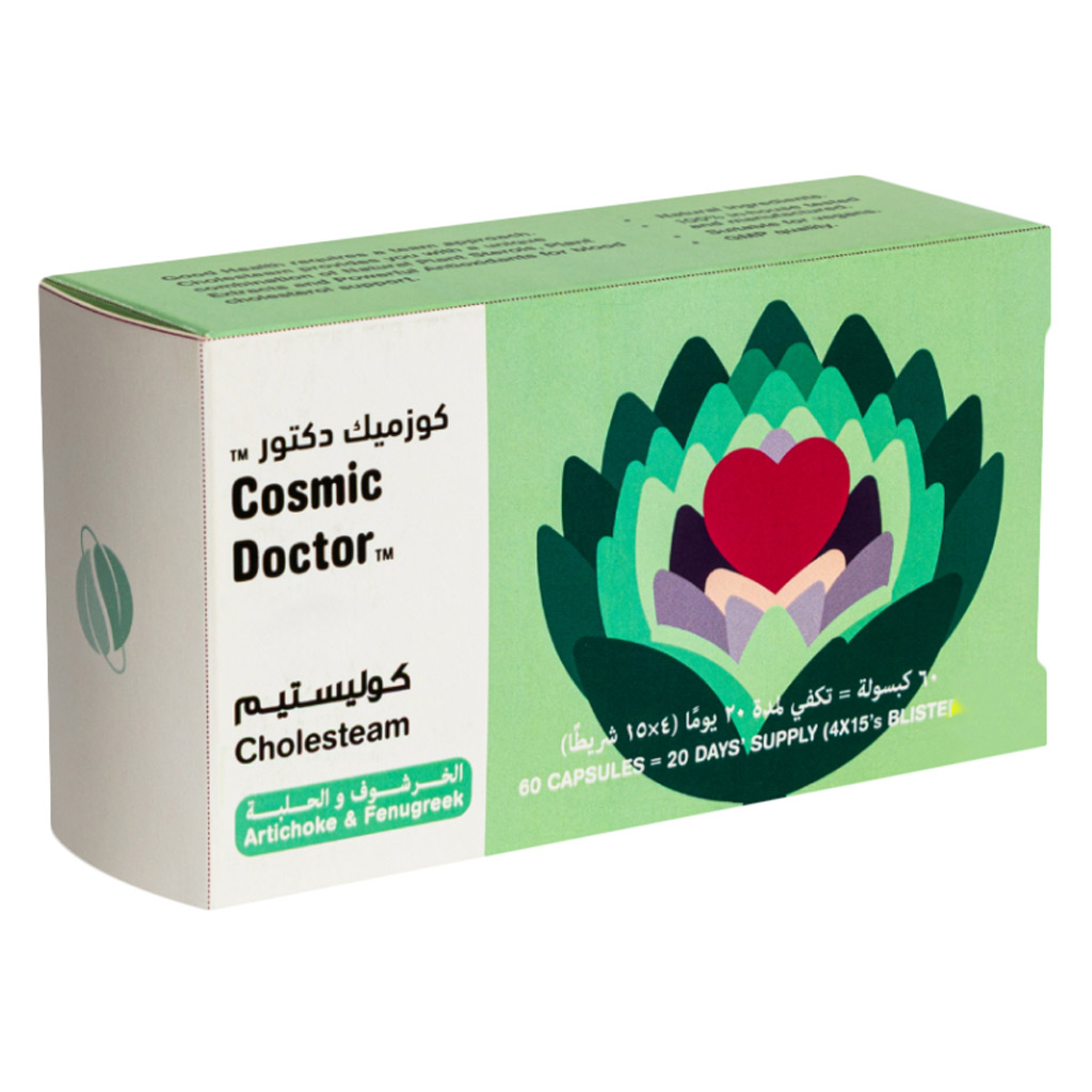 Cosmic Doctor Cholesteam Capsules For Cholesterol Support, Pack of 60’s