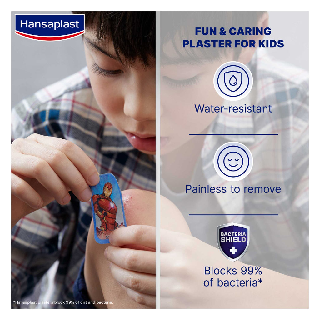 Hansaplast Marvel Design Kids Plaster, Pack of 20's