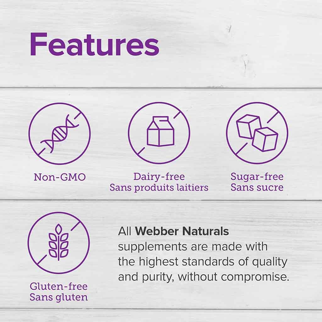 Webber Naturals Vitamin D3 1000IU Tablets For Immune Health, Pack of 100’s