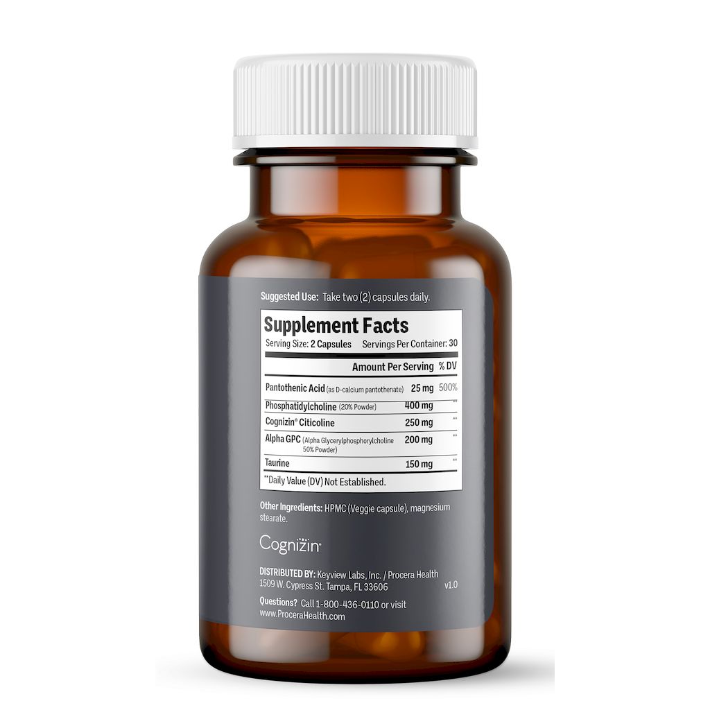 Procera Vital Choline Capsules For Brain Health & Anti Aging Support, Pack of 60's