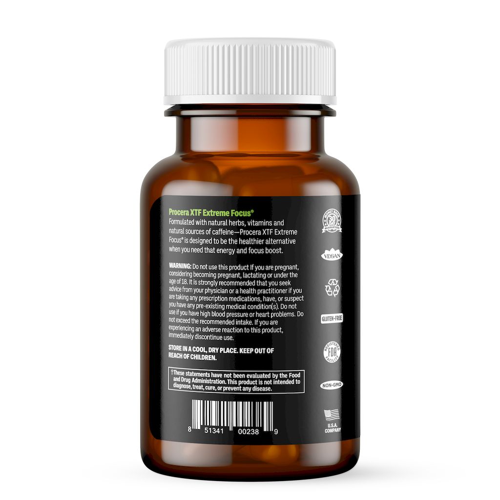 Procera XTF Extreme Focus Supplement Capsules, Pack of 40's
