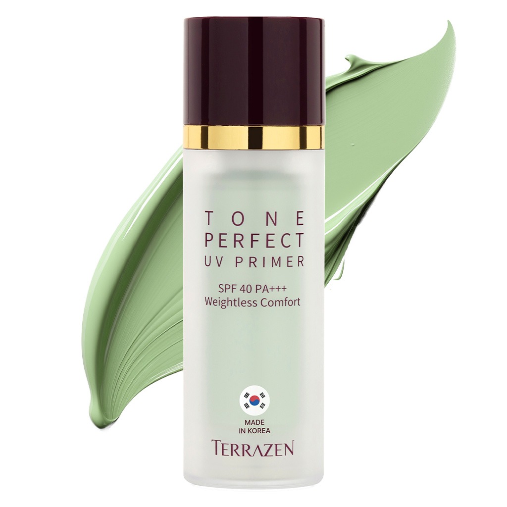 Terrazen Tone Perfect SPF40 & PA+++ UV Primer For Tone Correction, Green Color 30ml