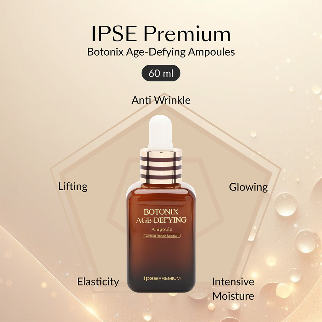 IPSE Premium Botonix Age Defying Facial Ampoule Wrinkle Repair Solution 60ml 