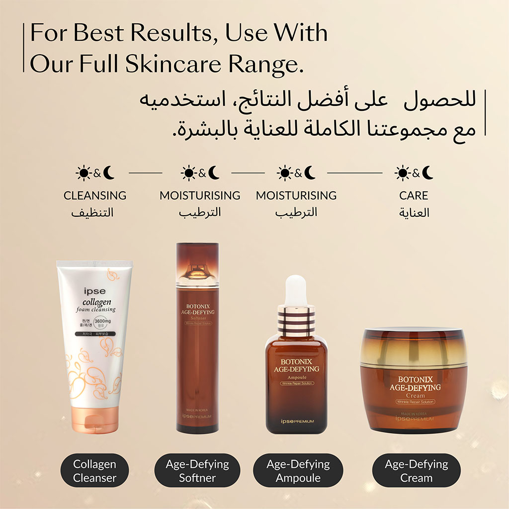 IPSE Premium Botonix Age Defying Facial Ampoule Wrinkle Repair Solution 60ml 