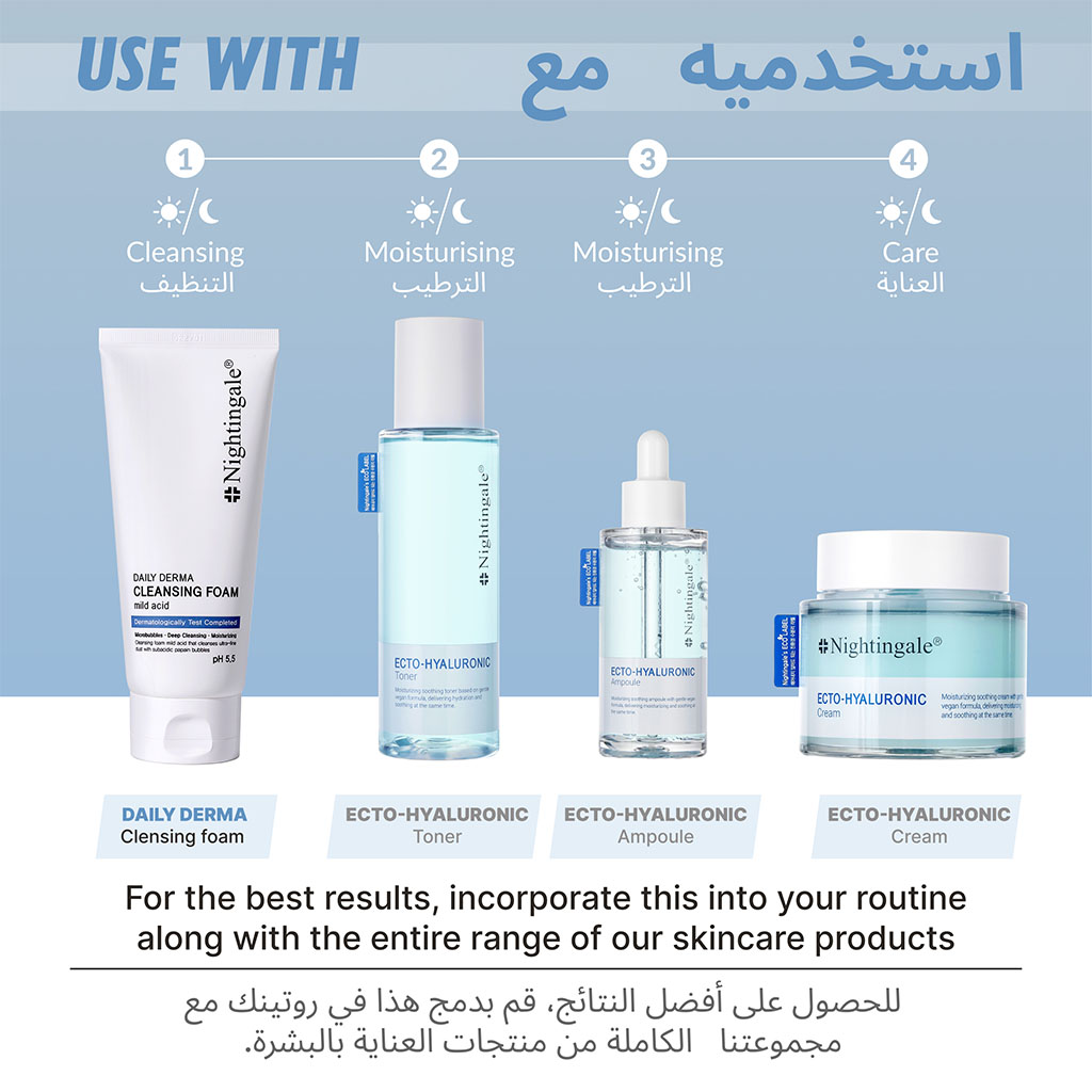 Nightingale Daily Derma Facial Cleansing Foam For Sensitive Skin 140ml